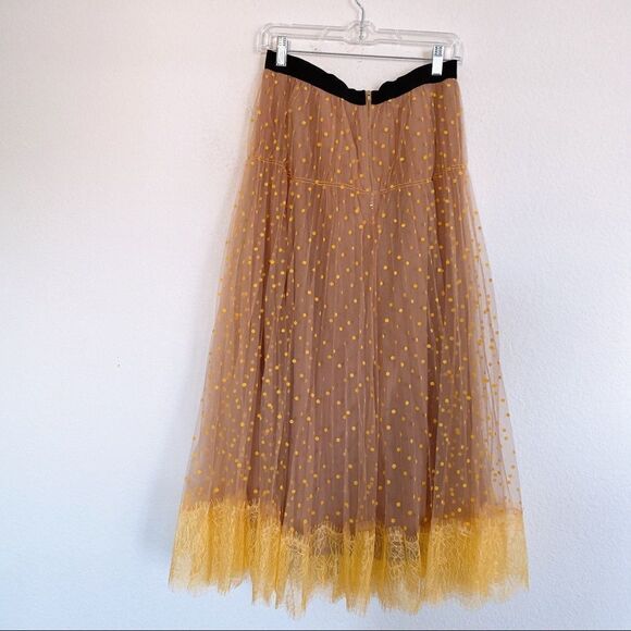 Self-Portrait Polka Dot MIDI Skirt - Picture 11 of 13